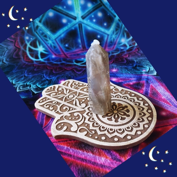 Blue Rose Quartz Tower - Picture 1 of 3